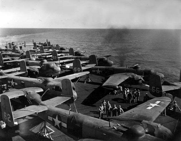 Aircraft Aboard the USS Tulagi